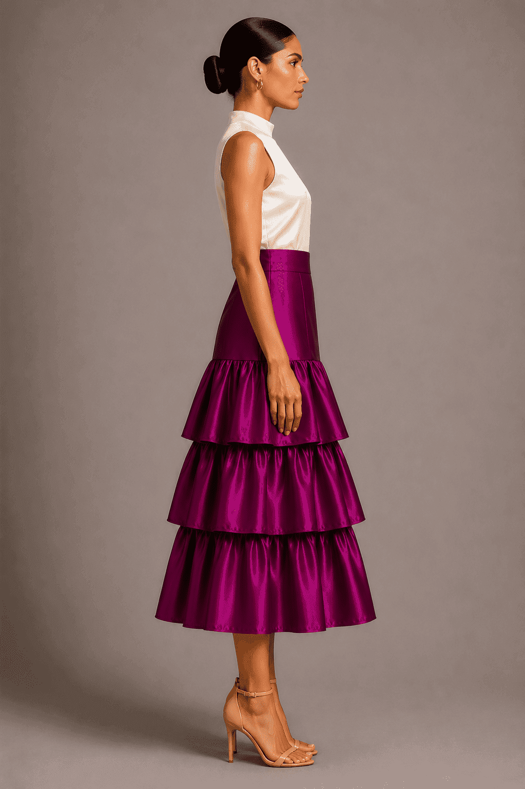 LOUVRE GODET SKIRT