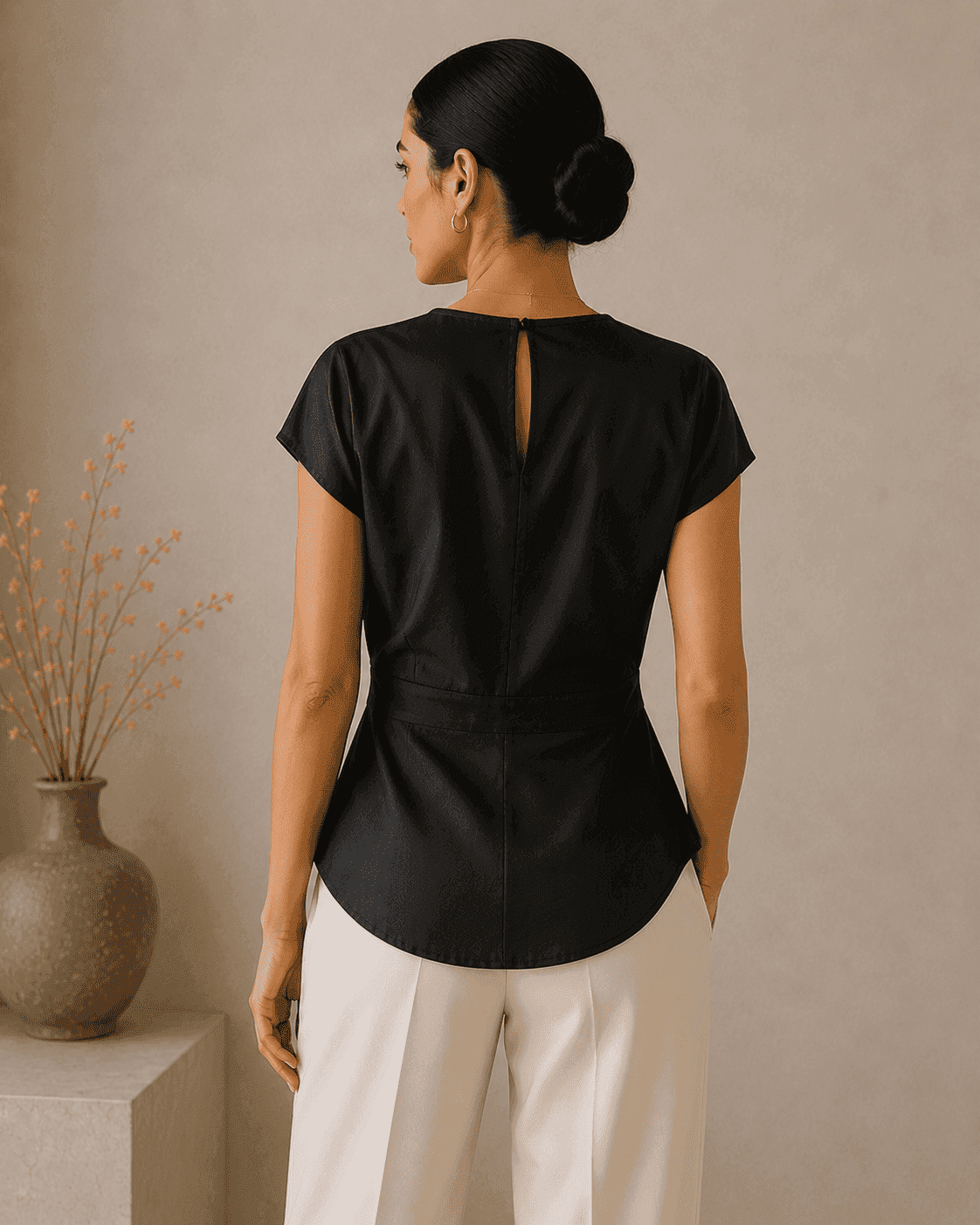 SCULPTURAL TWIST TOP