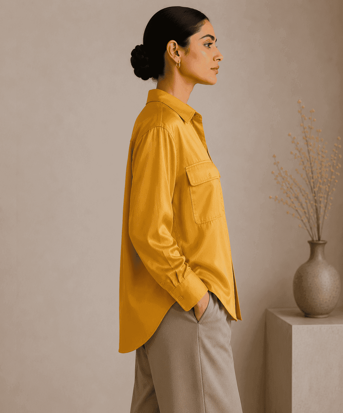 SOFT UTILITY SILK SHIRT